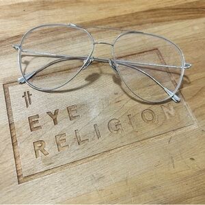 Cutler & Gross 1266 Silver Aviator Glasses